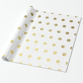 Gold Foil PolkaDot Wrapping Paper