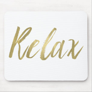 Gold Foil Relax Mouse Pad