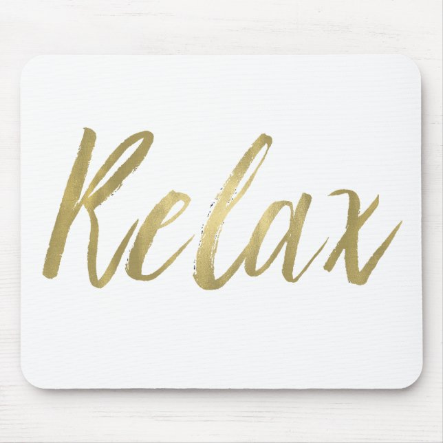 Gold Foil Relax Mouse Pad (Front)