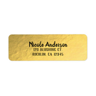 Gold Foil Shine Moderne Élégant Mariage chic