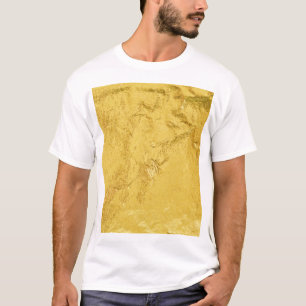 Gold Foil: Shiny Abstract Texture T-Shirt