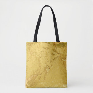 Gold Foil: Shiny Abstract Texture Tote Bag