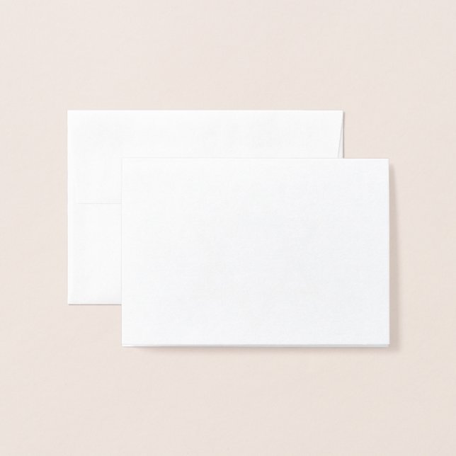 Gold Foil Star of David Blank Personalize Custom Foil Card (Front With Envelope)
