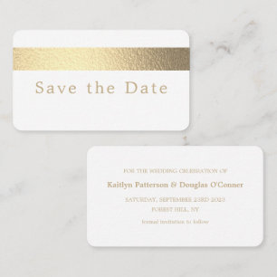 Gold Foil Stripe, Enregistrer La Carte Date