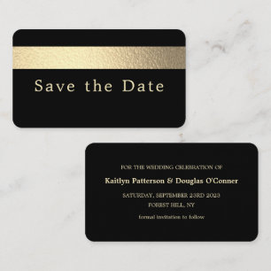 Gold Foil Stripe, Enregistrer La Carte Date
