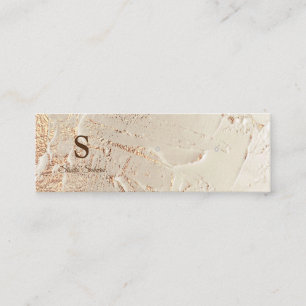 Gold foil texture mini earring card