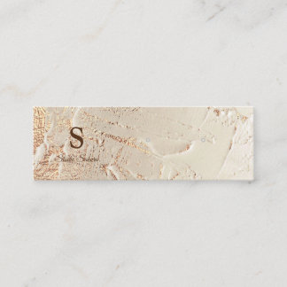 Gold foil texture mini earring card