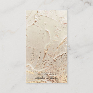 Gold foil textured earring card