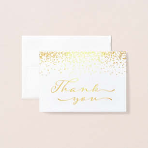 Gold Foil Thank You Notecard Foil Card