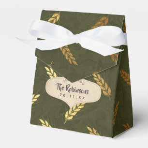 Gold Foil Thanksgiving Favor Box