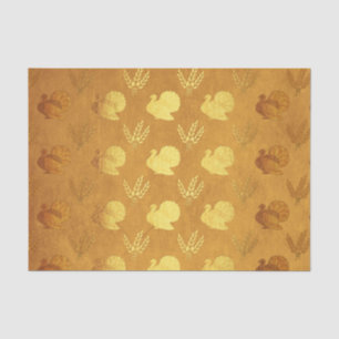 Gold Foil Thanksgiving Tissue Paper