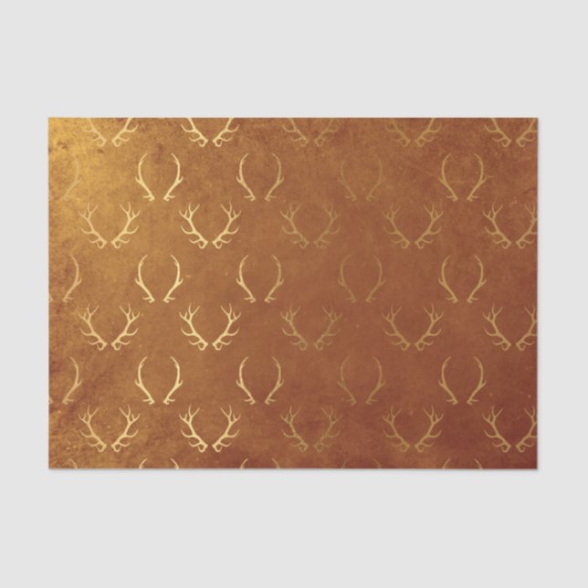 Gold Foil Thanksgiving Tissue Paper (Front)