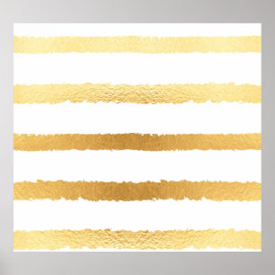 Gold foil, vintage seamless pattern. poster
