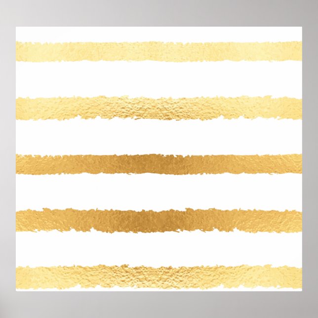 Gold foil, vintage seamless pattern. poster (Front)