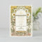 Gold Foil Vintage Wedding Invitations Art Nouveau