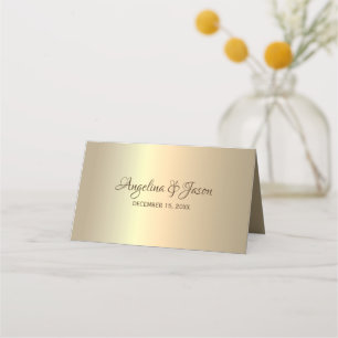 Gold Foil Wedding Place Card
