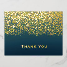 Gold Foil Wedding Thank You 