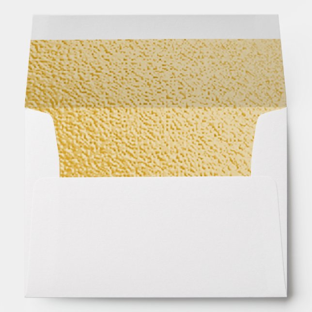 Gold Fold Faux Foil Lined Envelope (Back (Bottom))