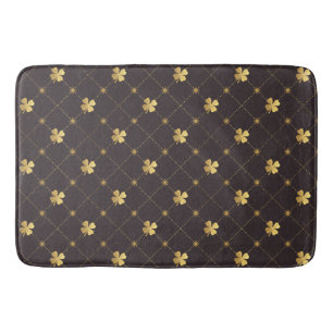 Gold Four Leaf Bath Mat