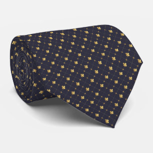 Gold Four Leaf Clover Tie