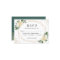 Gold Frame Green Ivory Floral Wedding Reply