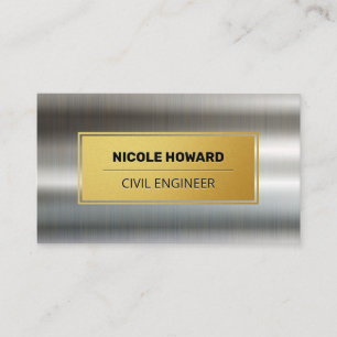 Gold Frame   High Gloss Finish Metallic Background Business Card
