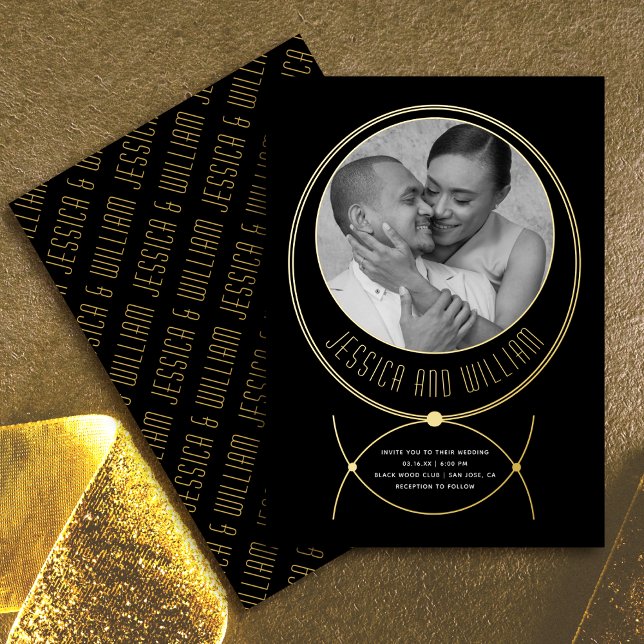 Gold frame jewellery inspired wedding photo (Creator Uploaded)