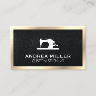 Gold Frame   Manufacture Sewing Machine Business Card
