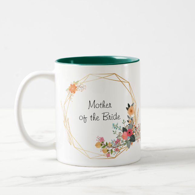 Gold Frame Mother of the Bride Mug (Left)