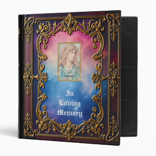 Gold Framed Picture Memorial Photo Album  Binder