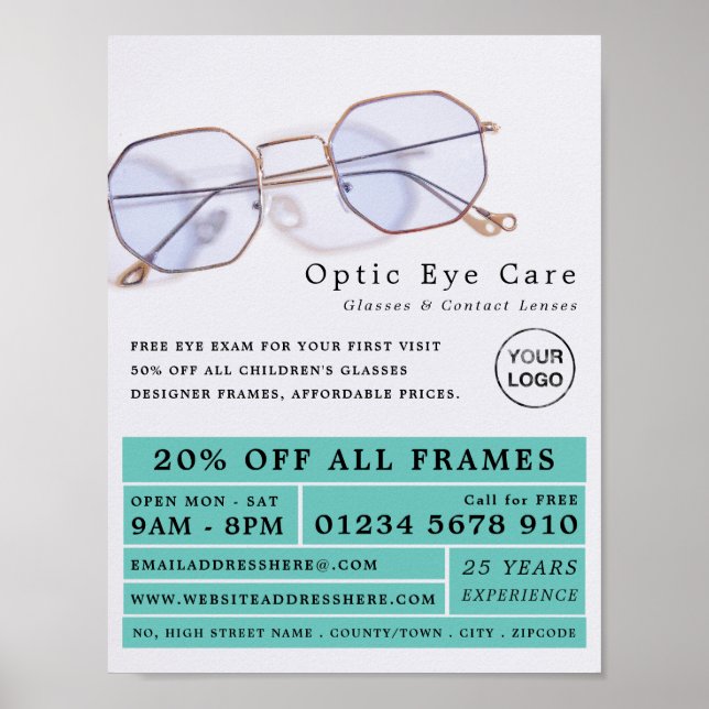 Gold Frames, Optician, Technical Practitioner Poster (Front)