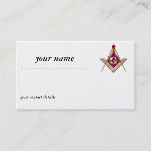 Gold Freemasons Business Card