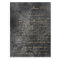 Gold French Script on Distressed Grey Decoupage