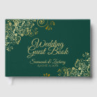Gold Frills and Emerald Green Elegant Wedding