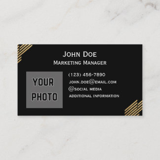 gold Front And Back Business Cards