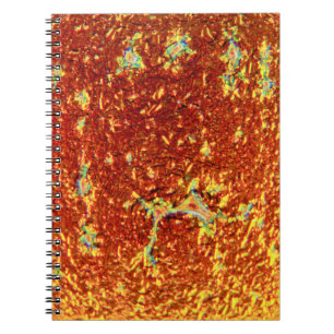 Gold fused glass notebook