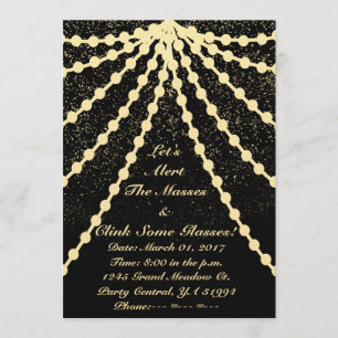 Gold Gala Invitation