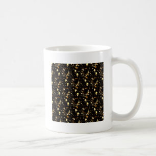 gold galaxy coffee mug