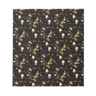 gold galaxy notepad
