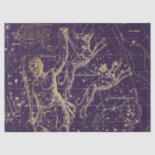 Gold Galaxy Star Map Series Design 5 Tissue Paper