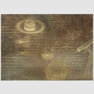 Gold Galileo Series Design 15 Tissue Paper