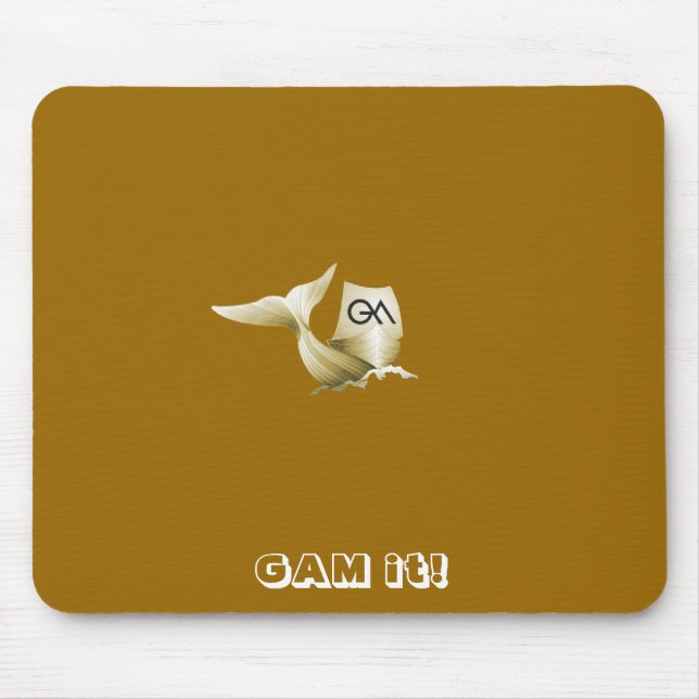 GOLD_GAM, GAM it! Mousepad (Front)