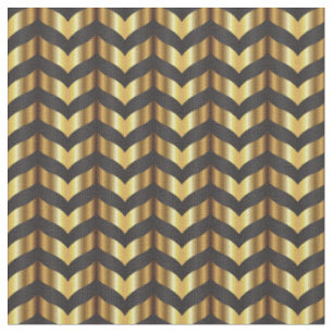 gold gatsby chevron fabric