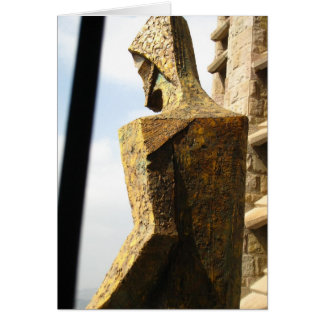 Gold Gaudi Jesus Statue
