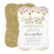 Gold Gender Reveal invitation