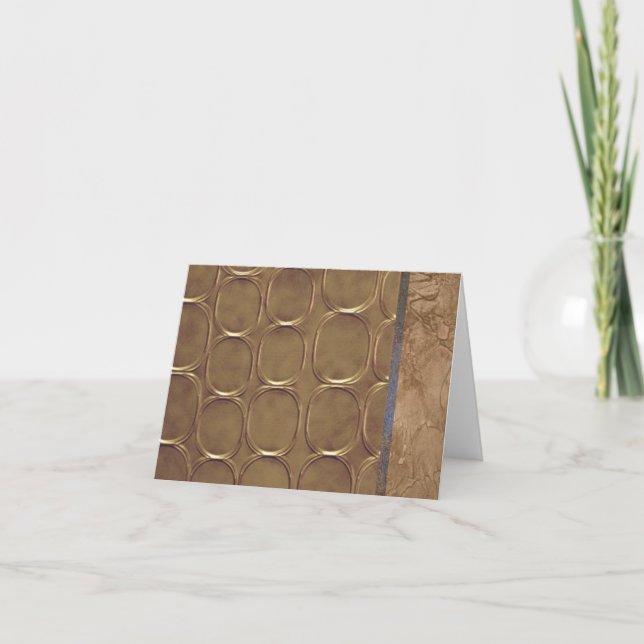 Gold Geometric Design Note Cards (Front)