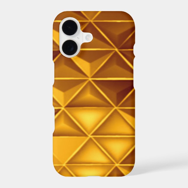 Gold Geometric Design Phone Case (Back)