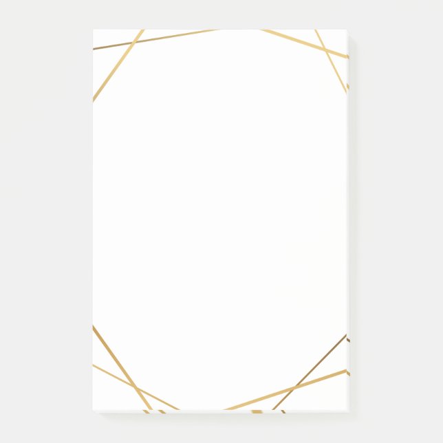 Gold geometric gold effect  notes (Front)