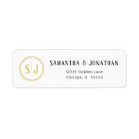 Gold Geometric Monogram