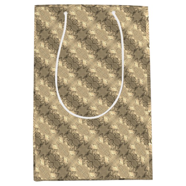  Gold Gingko leaves gift bag (Front)